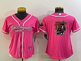 Women's Tampa Bay Buccaneers Pink Team Big Logo With Patch Cool Base Stitched Baseball Jersey,baseball caps,new era cap wholesale,wholesale hats